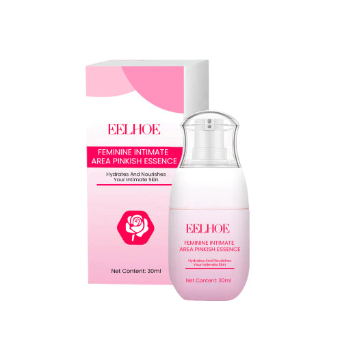 EELHOE feminine intimate area essence bottle with pink label and matching box