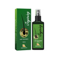 Jaysuing hair treatment spray, green ginger, dark green bottle with pump and box