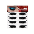 False eyelash strips set, black, four pairs on card