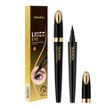 Waterproof liquid eyeliner pen, black, with felt-tip applicator and box packaging