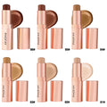 Contour Stick shades 01–06 lineup, bullets and swatches displayed.