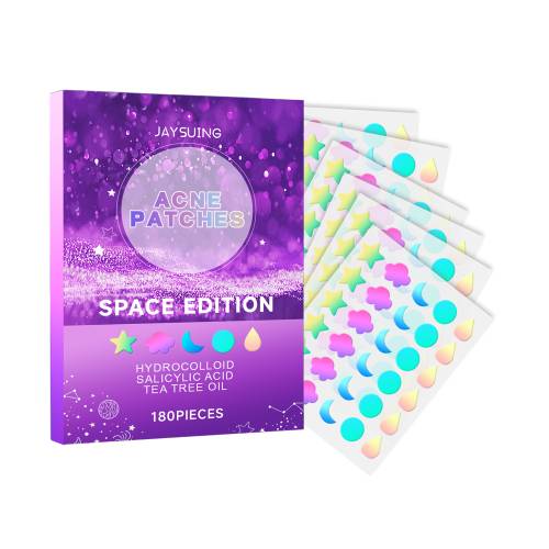 Acne patches box with hydrocolloid salicylic acid tea tree sticker sheets