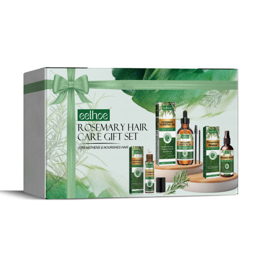 EELHOE rosemary hair care gift set box with bottles and dropper