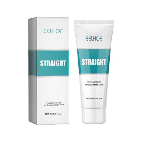EELHOE hair straightening cream, protein correcting tube and box