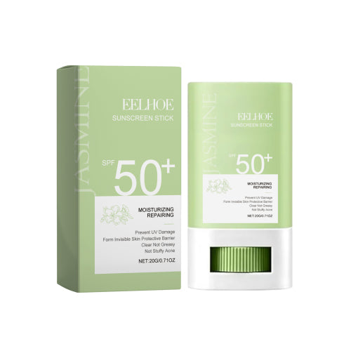 EELHOE sunscreen stick SPF 50+ in green tube and box packaging
