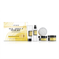 OUHOE snail facial care gift box with cleansing bottle, serum, and cream jar set