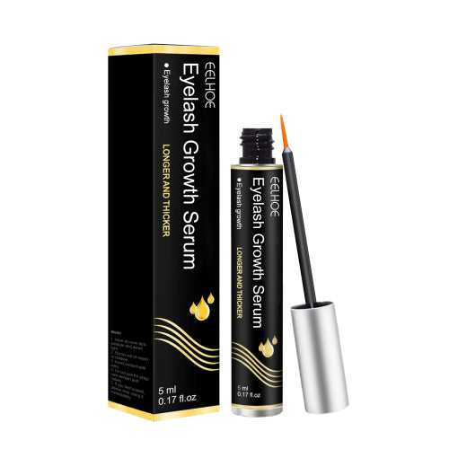 EELHOE eyelash mascara in black, with wand applicator and silver tube, plus product box