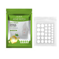 Clear anti-acne patch pack with multiple round adhesive patches